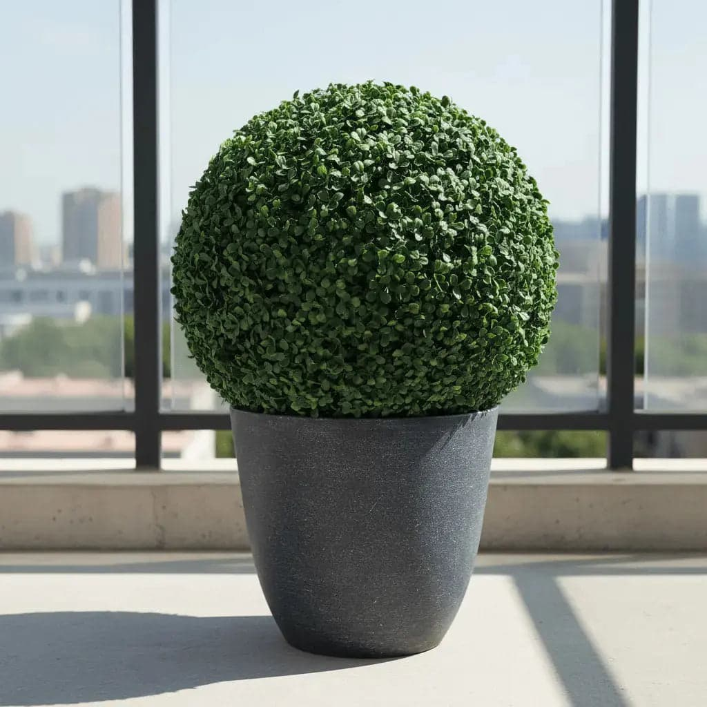 Décoration pour extérieur buis artificiel pot installation simple immédiate