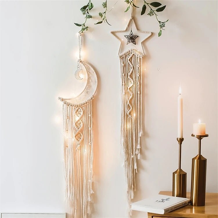 Macramé - Lune et Étoile - Mafrenesiedecoration