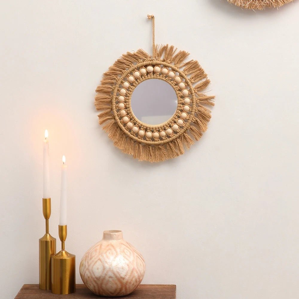 Macrame - Bob - Miroir - Mafrenesiedecoration