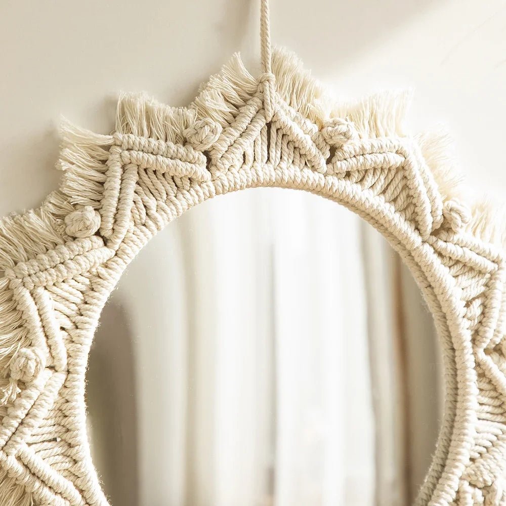 Macrame - Bob - Miroir - Mafrenesiedecoration