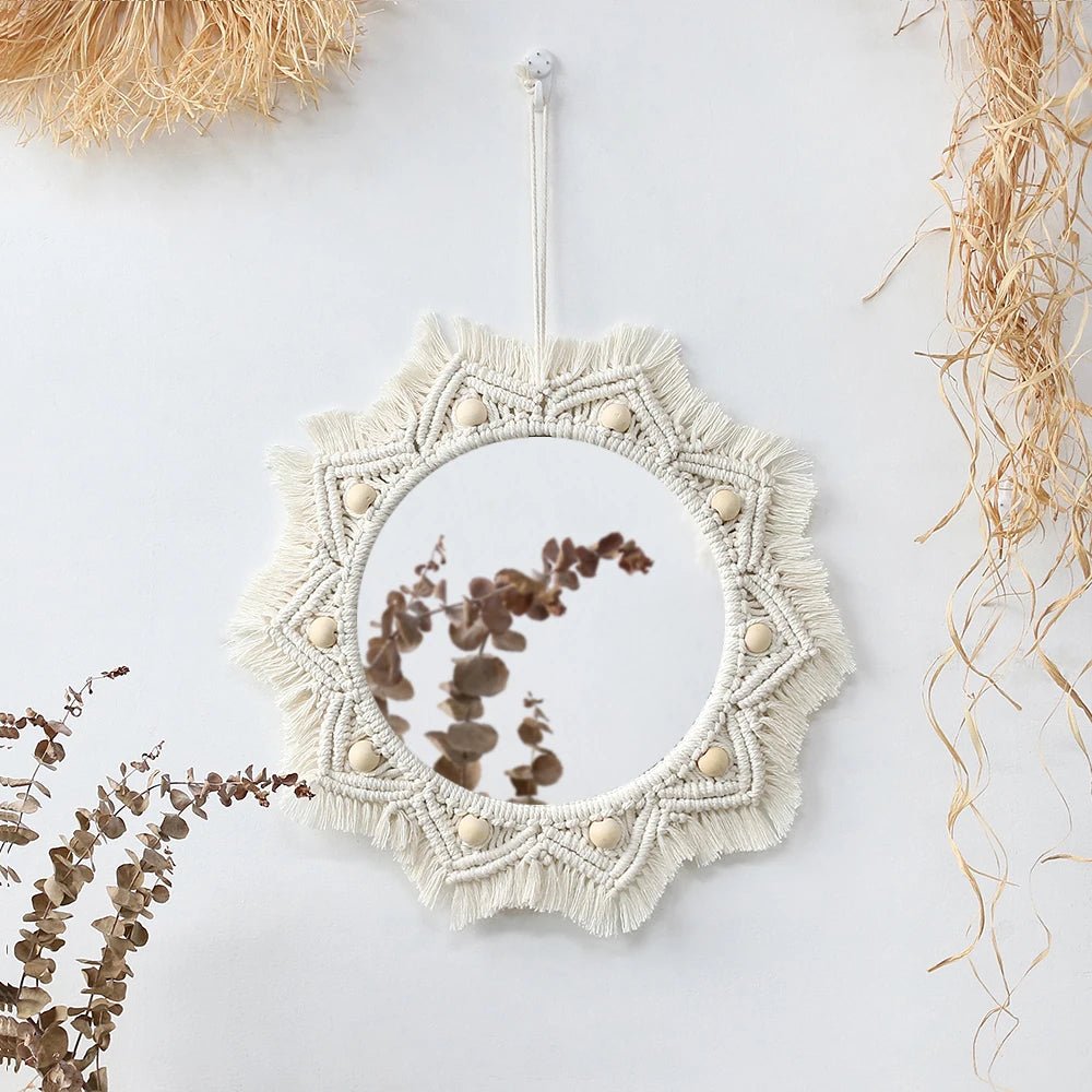 Macrame - Bob - Miroir - Mafrenesiedecoration