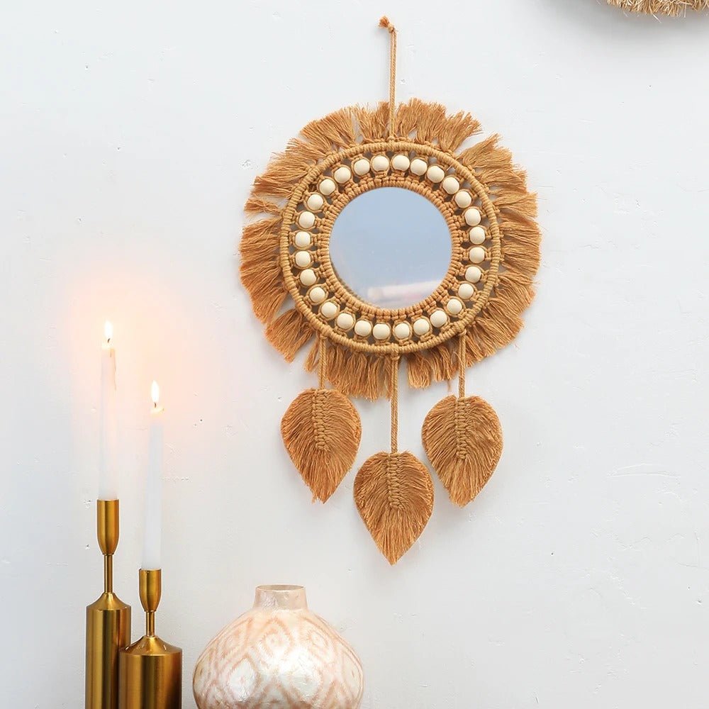 Macrame - Bob - Miroir - Mafrenesiedecoration
