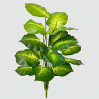 Plante Artificielle Haut de Gamme verte, 75 cm, 18 feuilles, luxuriante.