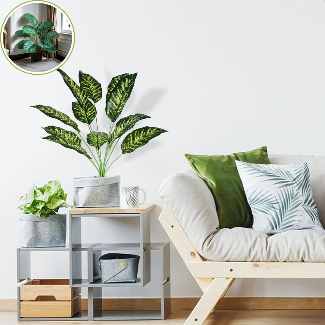 Plante artificielle extérieur-Frisson Feuillu
