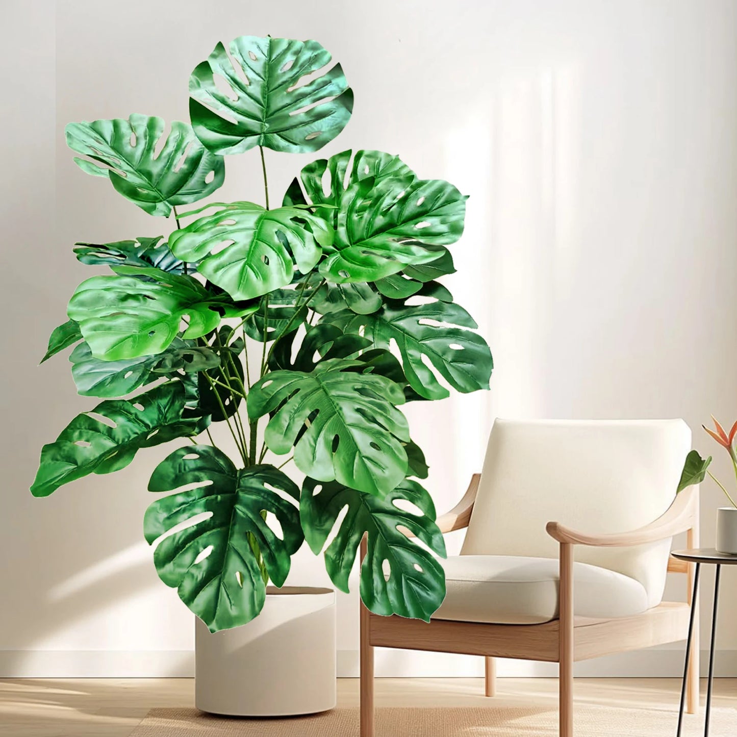 Texture authentique et teintes naturelles — Plantes Artificielles Exterieur Haut de Gamme Monstera haut de gamme
