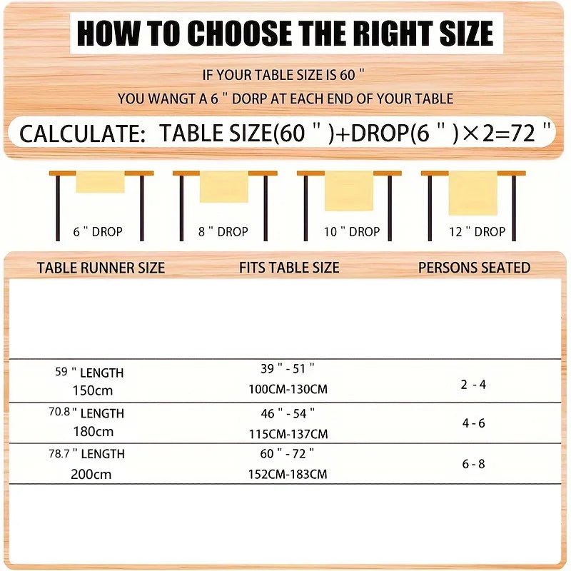 Chemin de table lin lavable machine qualité premium