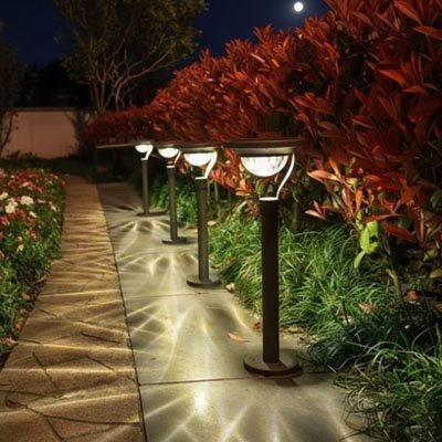 lampe-solaire-jardin-haut-de-gamme-lot-4-dimensions-14x14x47cm-acier-inox-50-lumens-faisceau-4-9m