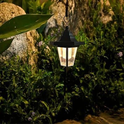 Lampe solaire jardin haut de gamme résistante aux intempéries et à la pluie, idéale pour une décoration extérieure durable toute l'année.