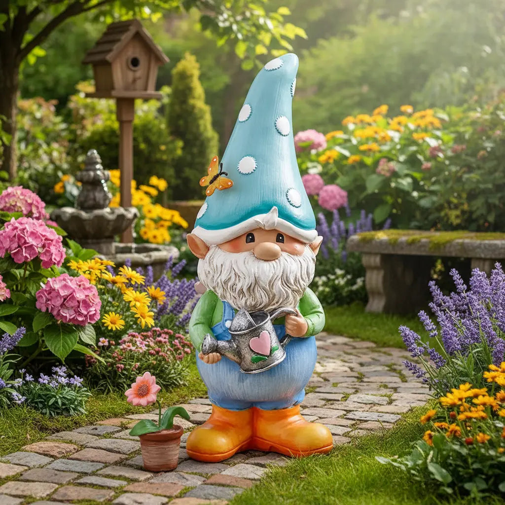 Nain garçon jardin