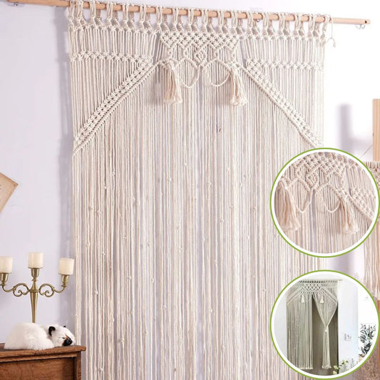 rideau macramé