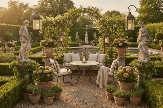 Décoration jardin haut de gamme - statues, lanternes et ornements extérieurs