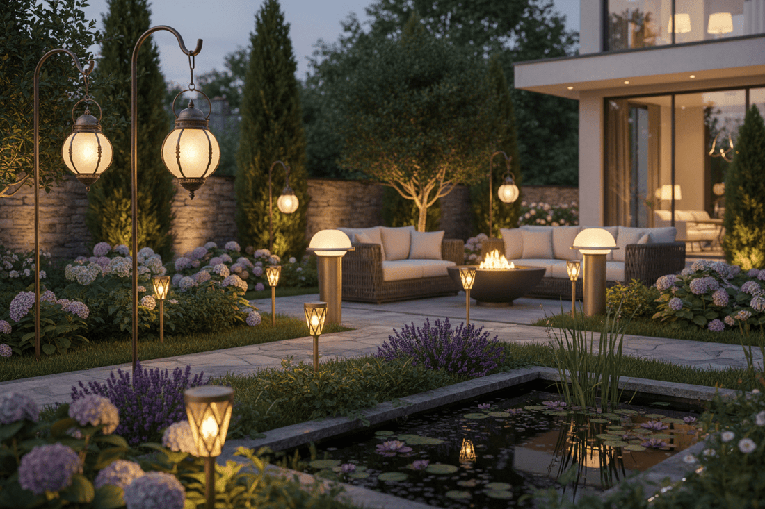 Lampe solaire jardin haut de gamme : éclairez votre extérieur avec élégance et écologie - Mafrenesiedecoration