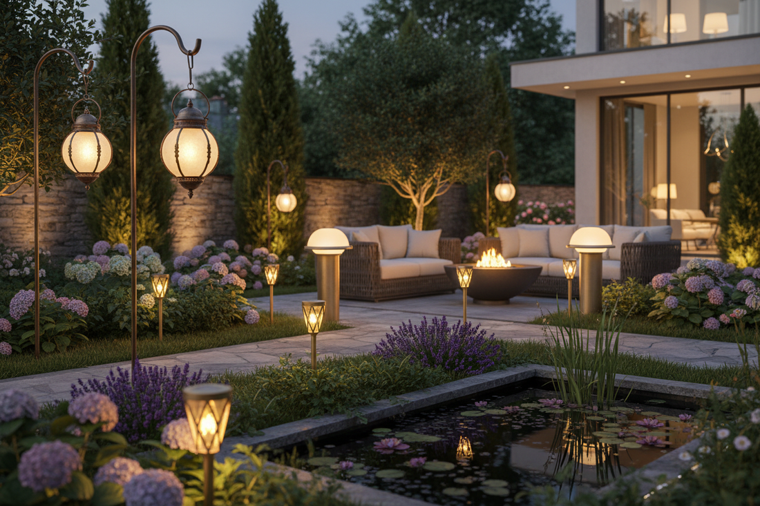 Lampe solaire jardin haut de gamme : éclairez votre extérieur avec élégance et écologie