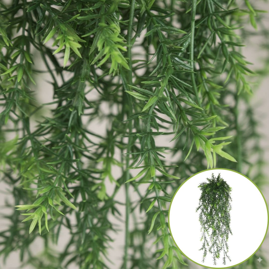 Plantes artificielles retombantes vertes, lierre luxuriant, décoration intérieure réaliste, entretien facile.