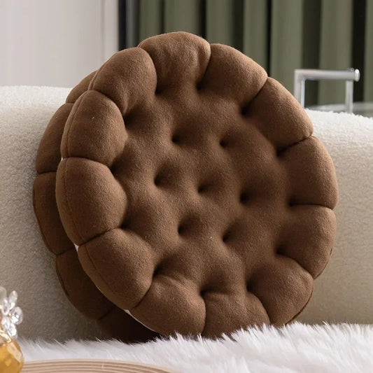 Coussin Décoratif Pour Canapé biscuit chocolaté noir - vue principale