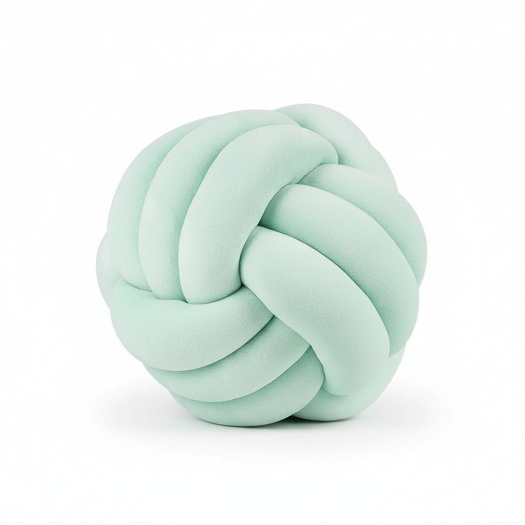 Coussin décoratif nœud velours vert  28cm