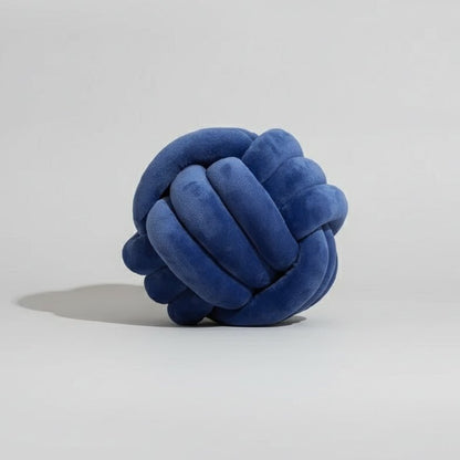 Coussin nœud velours bleu marine décoration moderne