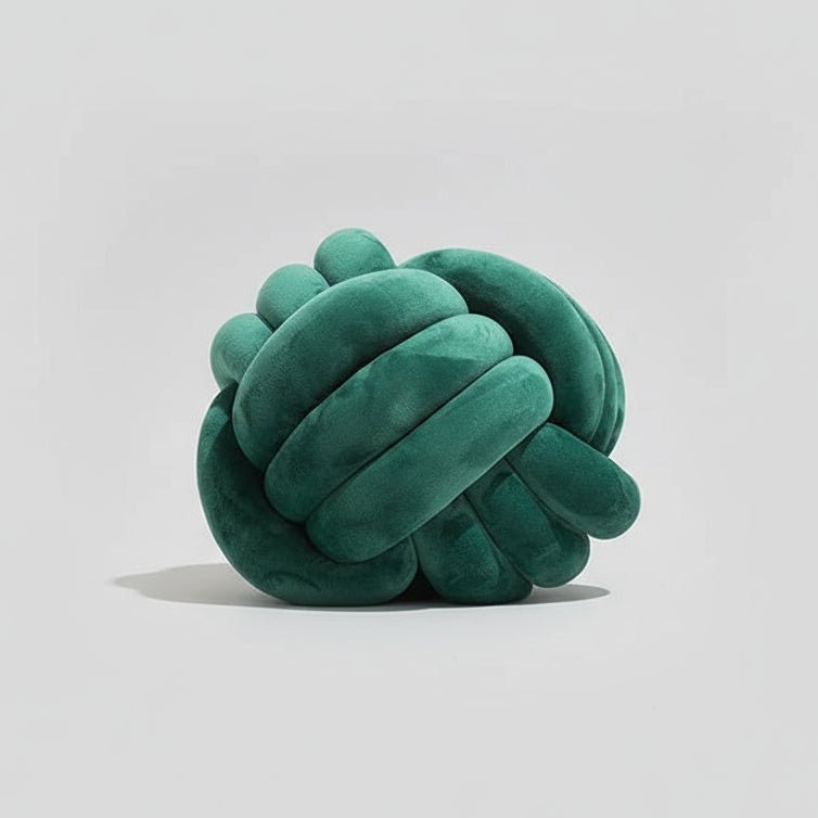 Coussin nœud velours vert choix variantes