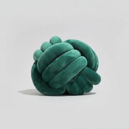 Coussin nœud velours vert choix variantes