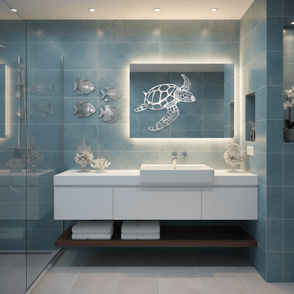 Décoration murale marine version noire contraste graphique moderne