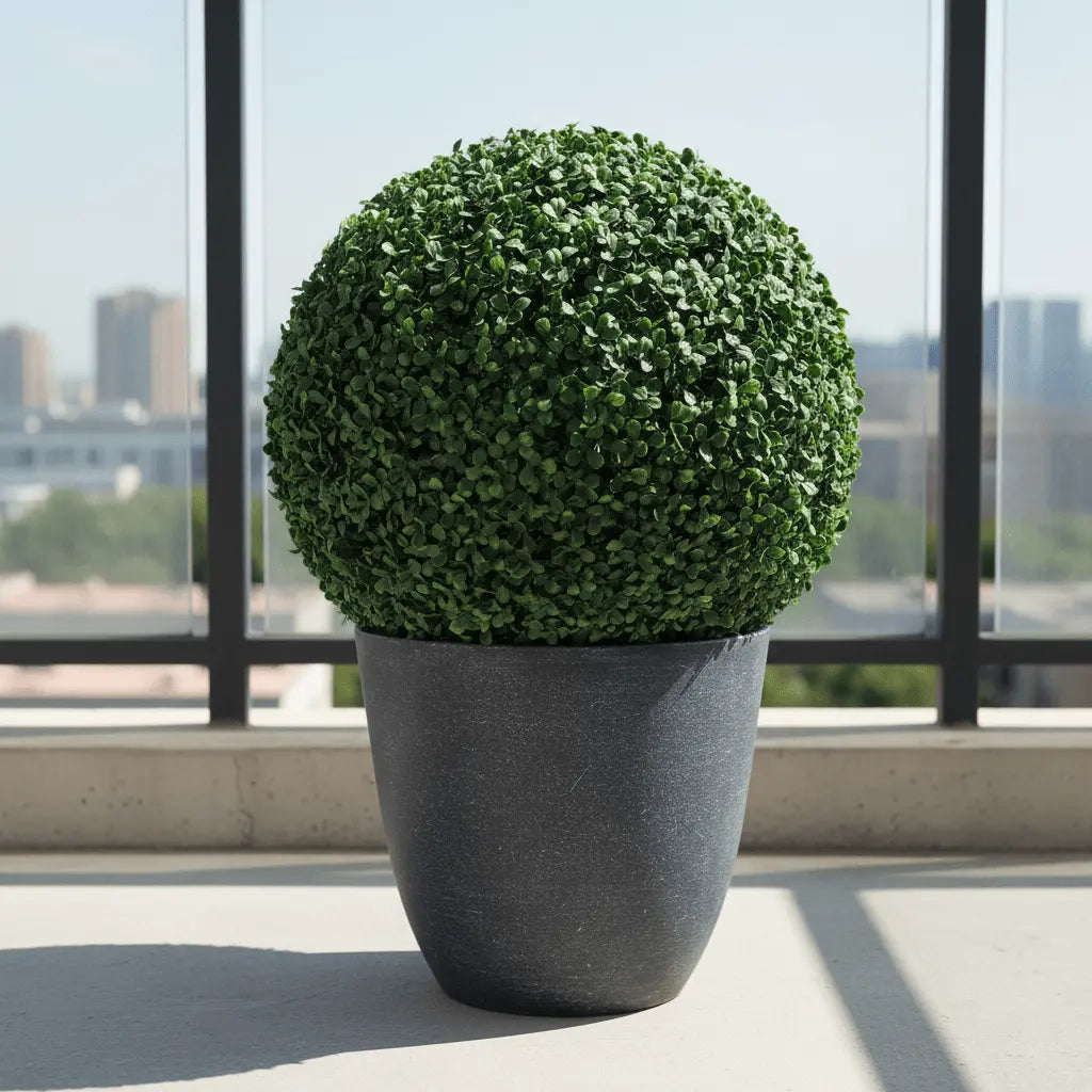 Décoration pour extérieur buis artificiel pot installation simple immédiate