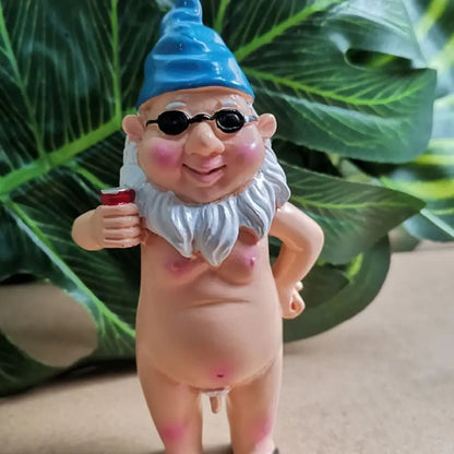 Figurine résine nain de jardin femme décor estival intérieur extérieur