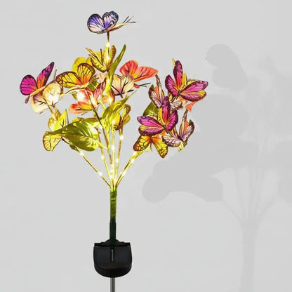Décoration Jardin | Éclairage Solaire Papillons Lumineux Sans Fil - Mafrenesiedecoration