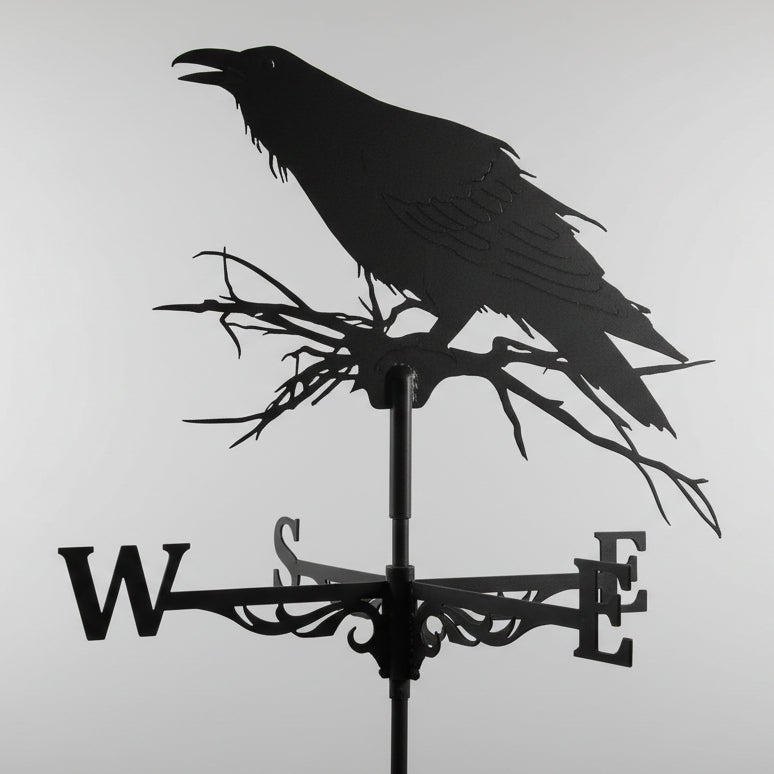 Girouette oiseaux artisanale européenne en métal montrant le savoir-faire traditionn