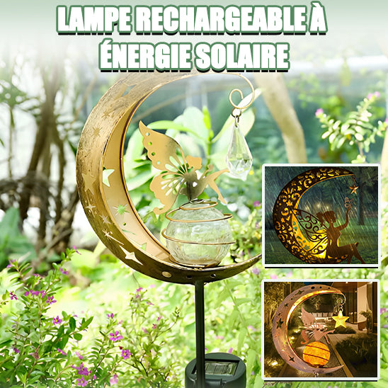 Lampe solaire pour extérieur forme de lune/LunaGlow