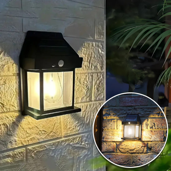 Lampe-solaire-pour-le-jardin-mur