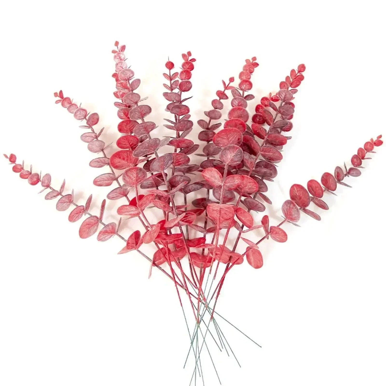 Les Plantes artificielles comme des vraies-Feuilles D'eucalyptus Doré présentent des tiges élégantes et des feuilles rondes effet doré, idéales pour la décoration d'intérieur moderne ou pour ajouter une touche chic à tout espace contemporain.