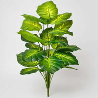Plante Artificielle Haut de Gamme verte, 85 cm, 24 feuilles, luxuriante.