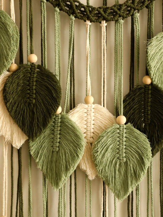 Macramé Aura Bohème – décoration murale bohème chic en corde naturelle