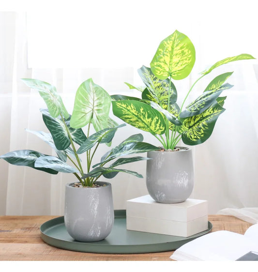Plante artificielle extérieur-Frisson Feuillu