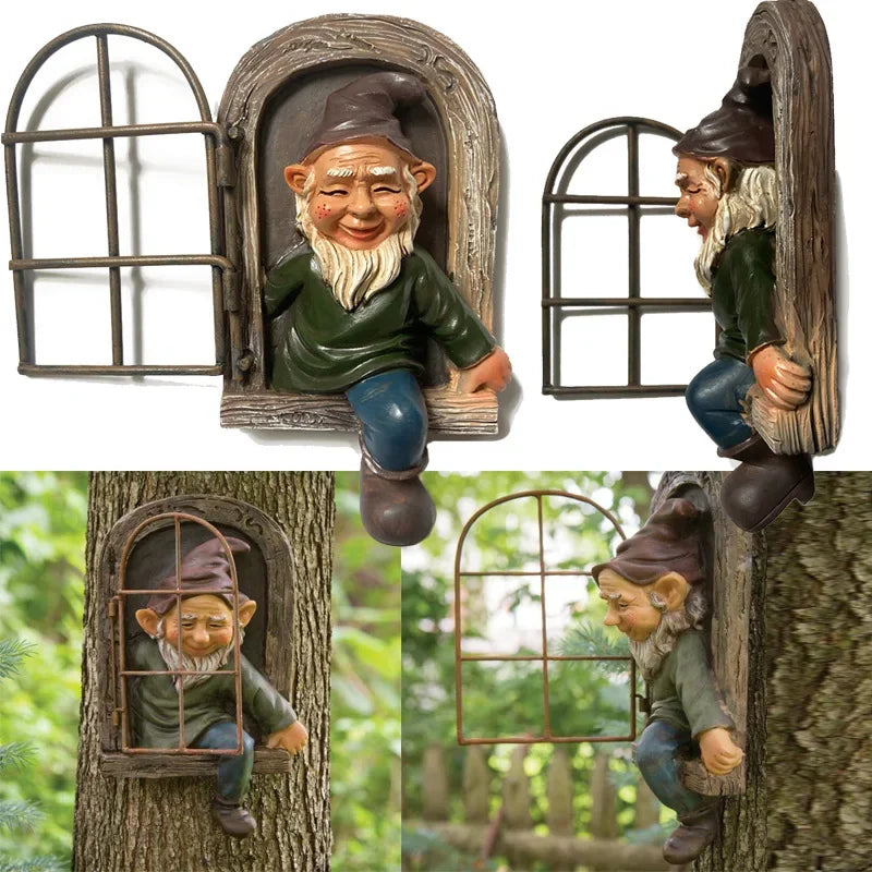 Statue de nain en résine Mafrenesiedecoration pour décoration de jardin, décoration de bureau, figurine de Noël, accessoire maison