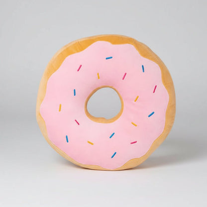 Gros coussin canapé donut multicolore - coussin décoratif salon chambre