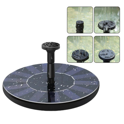 La pompe solaire flottante Sun-Founᵀᴹ de Mafrenesiedecoration est dotée dune base circulaire et de panneaux solaires, parfaite pour un jardin éco-responsable. Elle comprend trois buses pour des jets deau uniques.