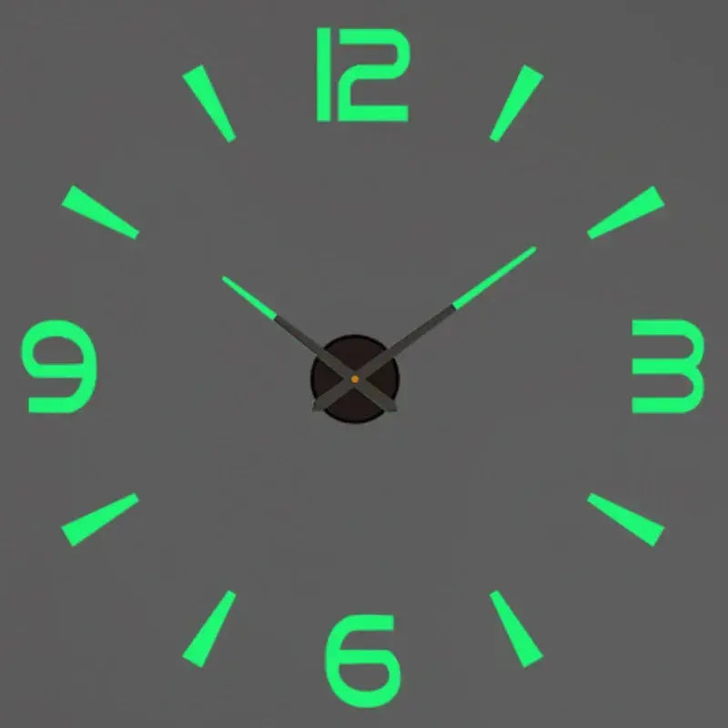 Horloge murale moderne 2023 en acrylique miroir avec design 3D, grande taille, décoration salon, style quartz, style fashion.