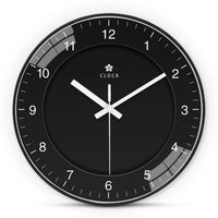 Horloge noire murale verre 3 tailles 8 12 16 pouces comparaison aiguilles inversées