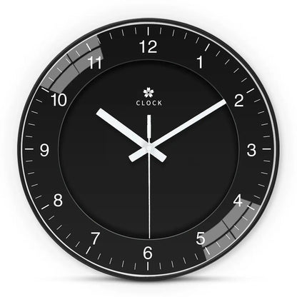 Horloge noire murale verre 3 tailles 8 12 16 pouces comparaison aiguilles inversées