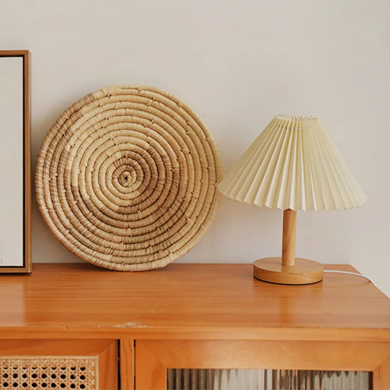 Assiette murale tressée en herbe marine — 5 modèles bohèmes