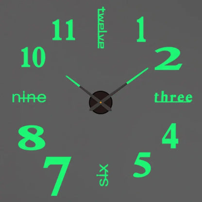 Horloge murale moderne 2023 en acrylique miroir, grand design 3D, style quartz, pour décoration intérieure salon.