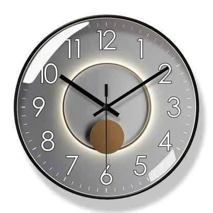 Horloge murale moderne Mafrenesiedecoration, design silencieux et créatif, pour salon, format 12/14 pouces, horloge quartz élégante