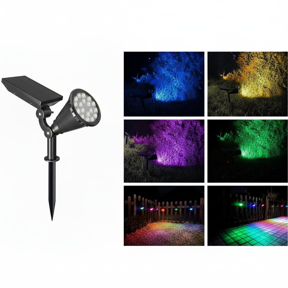 lampe-solaire-jardin-haut-de-gamme-projecteur-3-couleurs-RGB-blanc-chaud-froid-2-intensites