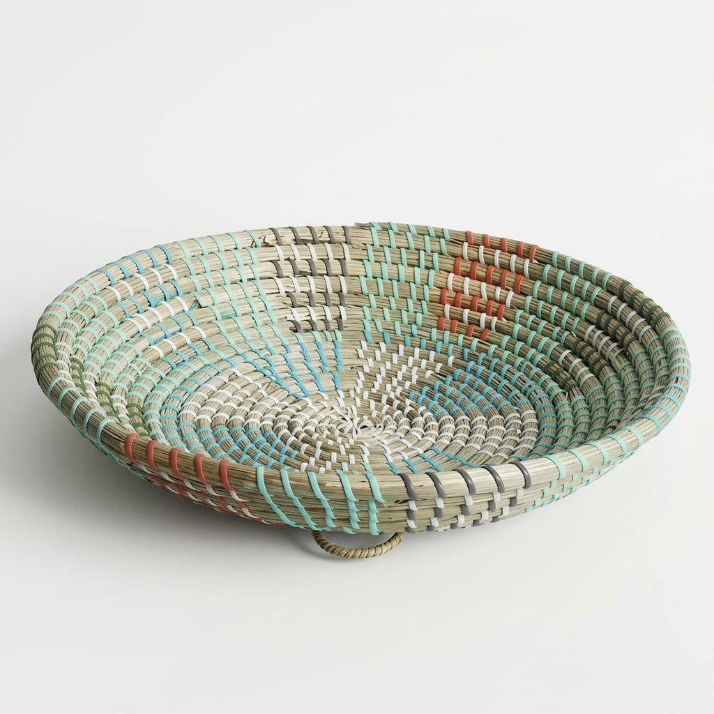 Corbeille murale en herbe marine — Tressée main, 20 à 40 cm