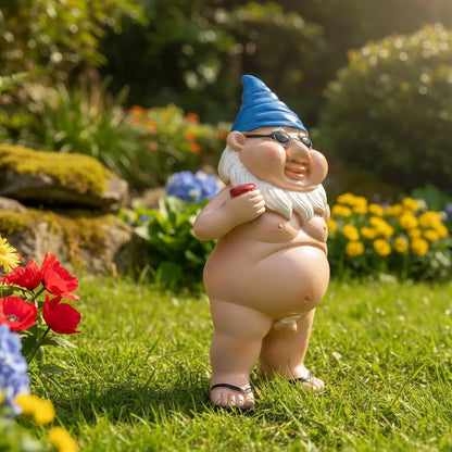 Figurine nain de jardin femme home 12cm ornement estival bureau étagère