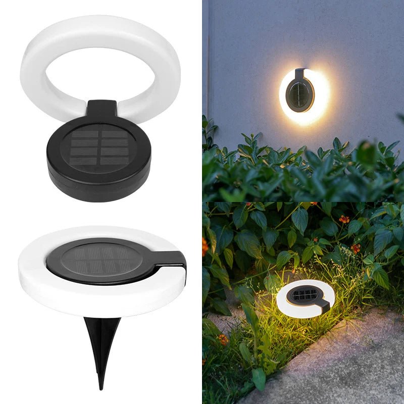 Lampe solaire de jardin haut de gamme Mafrenesiedecoration, encastrée, 360°, LED, IP65, pour balcon, lot de 4