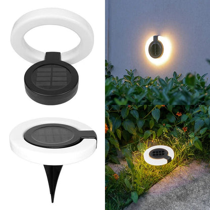 Lampe solaire de jardin haut de gamme Mafrenesiedecoration, encastrée, 360°, LED, IP65, pour balcon, lot de 4