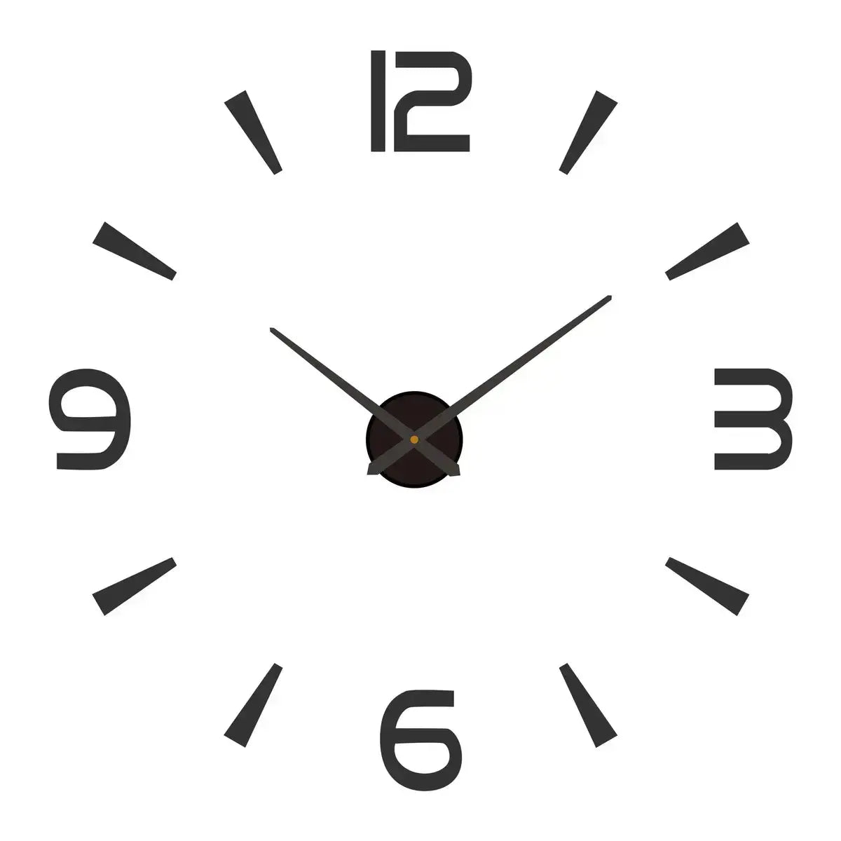 Horloge murale moderne 2023 avec design 3D, miroir en acrylique, idéale pour décoration salon ou maison, marque Mafrenesiedecoration