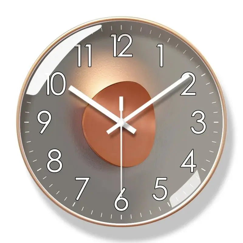 Horloge murale Mafrenesiedecoration de 12/14 pouces, design moderne, silencieuse, créative, pour salon, style élégant et contemporain.